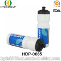 Botella de agua de 750ml viajes Deportes plástico portátil (HDP-0685)